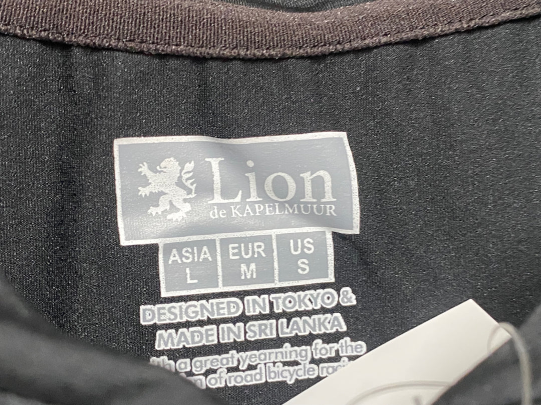 JU178 リオンドカペルミュール Lion de KAPELMUUR 半袖 サイクルジャージ 黒 白 L