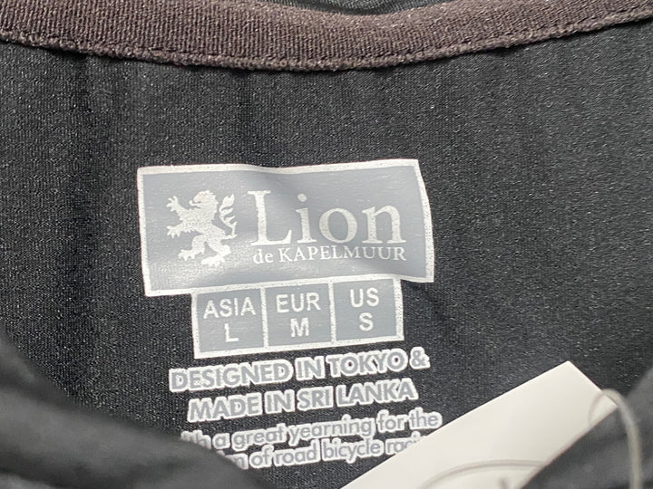 JU178 リオンドカペルミュール Lion de KAPELMUUR 半袖 サイクルジャージ 黒 白 L