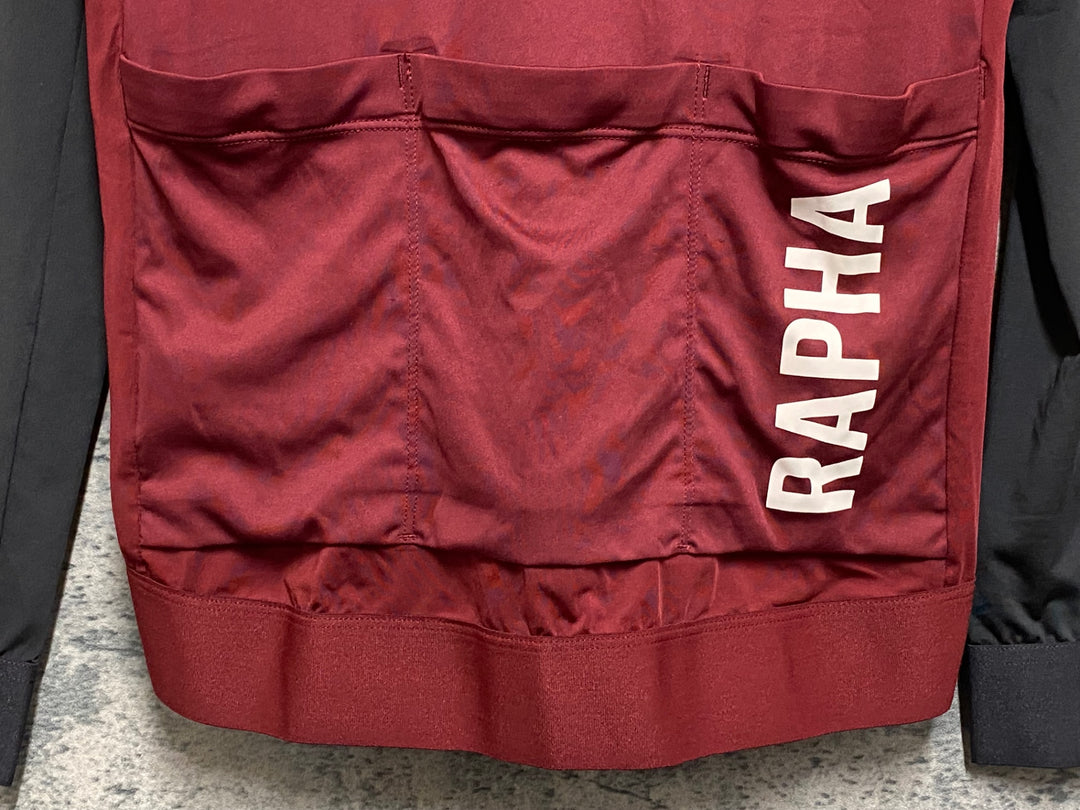 JO051 ラファ Rapha PRO TEAM LONG SLEEVE TRAINING JERSEY 長袖 サイクルジャージ 赤 S