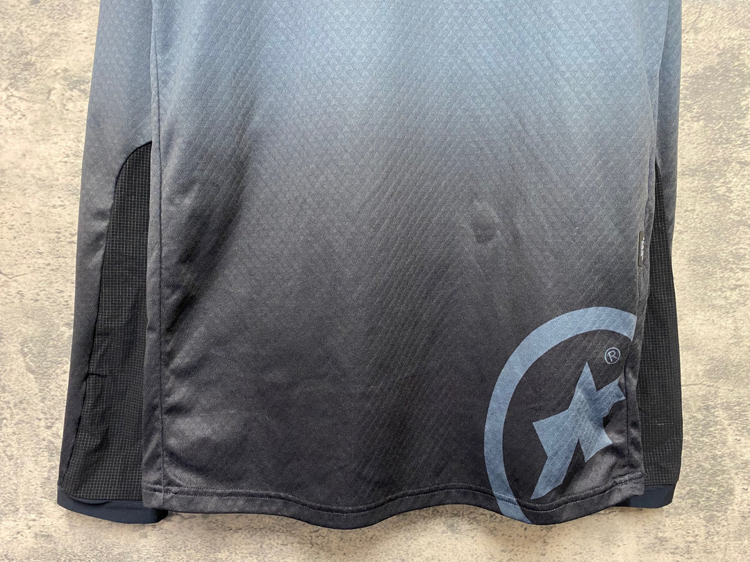 JM774 アソス ASSOS OFFROAD 長袖 トレイル ドライTシャツ グレー 黒 M