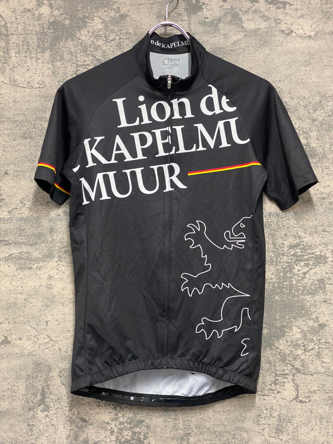 JP823 リオンドカペルミュール Lion de KAPELMUUR 半袖 サイクルジャージ 黒 M