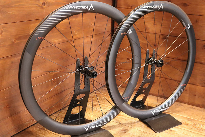 ヴェロマーン Velomann V50R Carbon カーボン チューブレスレディ ホイールセット シマノ 12/11S 【東京南麻布店】