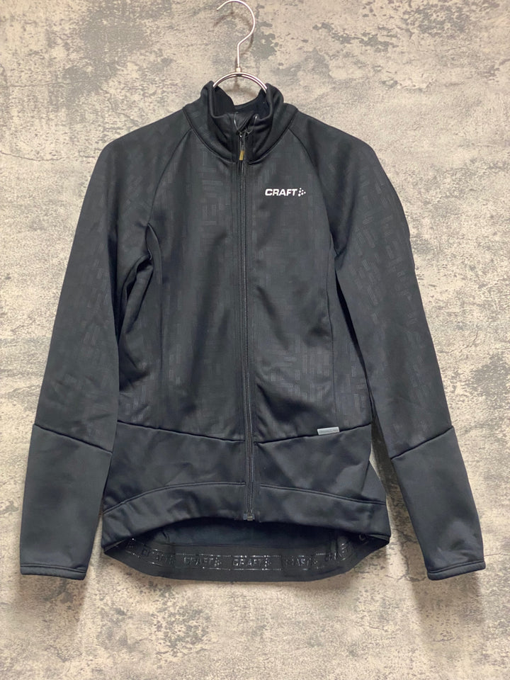 JZ996 クラフト CRAFT 長袖 サイクルジャケット 黒 XS 裏起毛 レディース