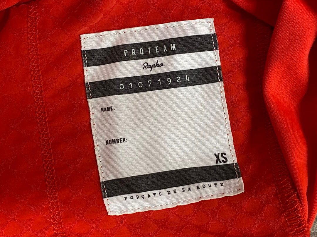 KE078 ラファ Rapha PRO TEAM LS AERO JERSEY 長袖 サイクルジャージ 赤 XS