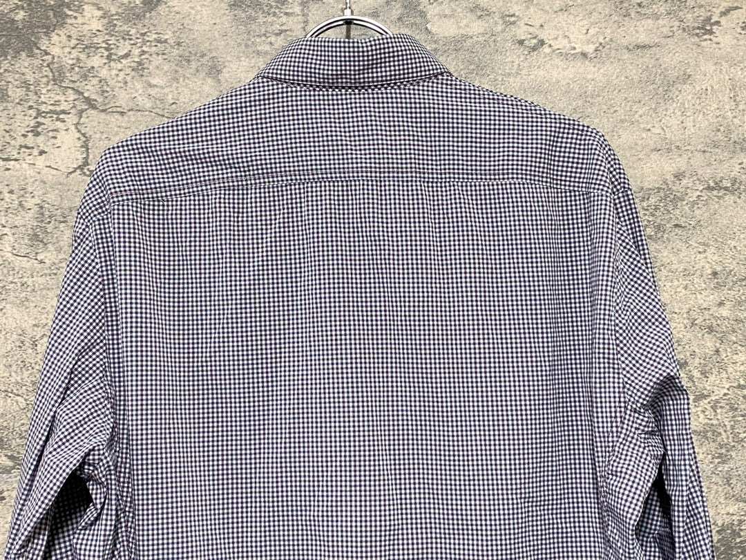 KI182 ラファ Rapha LONG SLEEVE SHIRT 長袖 シャツ チェック柄 M