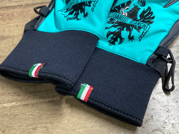 KD707 ビアンキ Bianchi 長指 ウィンターグローブ チェレステ XS 裏起毛
