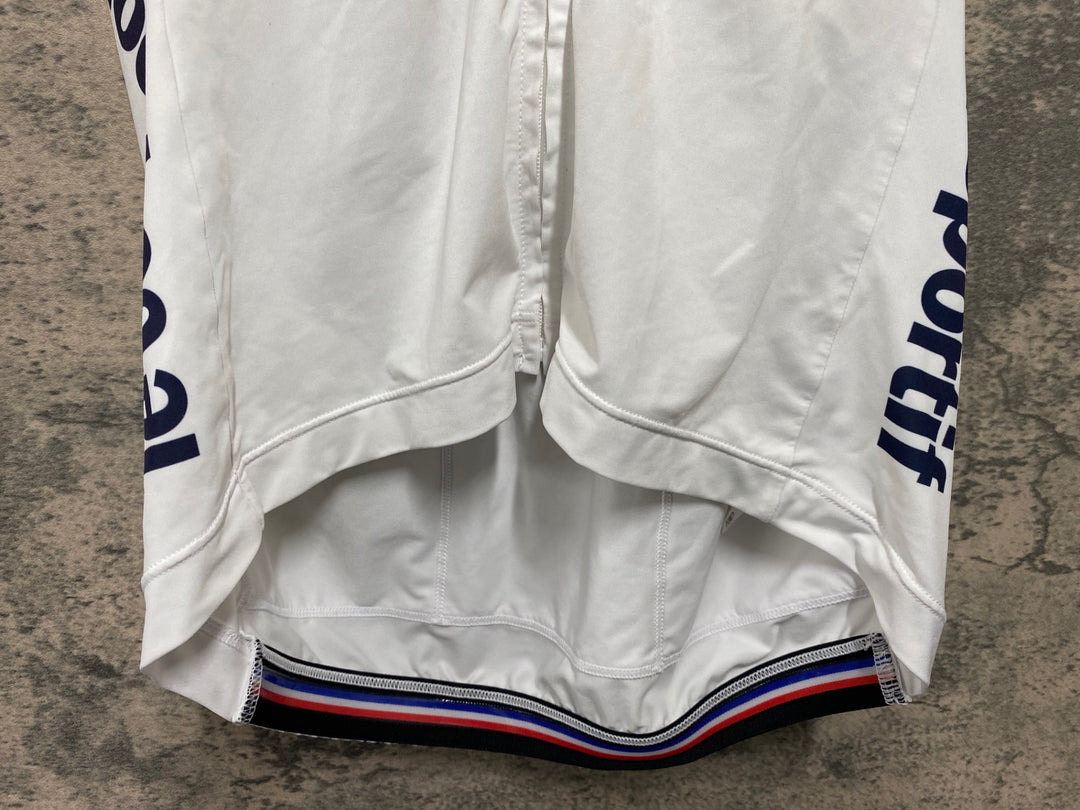 JS757 ルコックスポルティフ le coq sportif 半袖 サイクルジャージ L 白