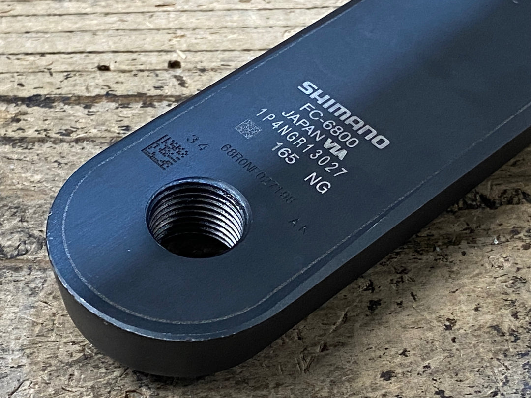 JW971 シマノ SHIMANO アルテグラ ULTEGRA FC-6800 クランクアーム 165mm リコール点検済み ※クランクボルト欠品