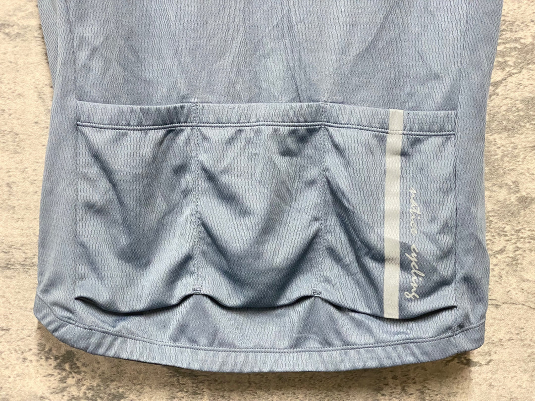 KI592 サンテック SANTIC 半袖 サイクルジャージ 水色 M ハーフジップ
