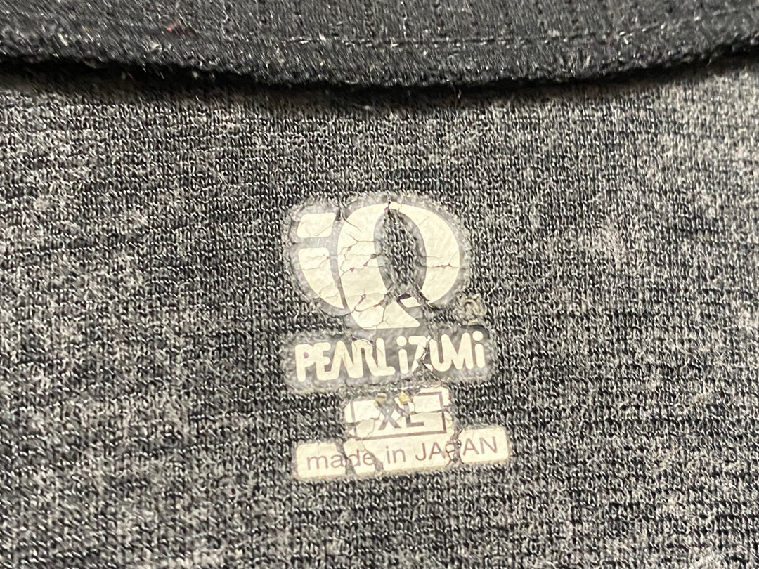 JK728 パールイズミ PEARL iZUMi 裏起毛 ウィンドプルーフ 長袖 ミドルレイヤー 黒 XL ※ジッパーつまみ破損