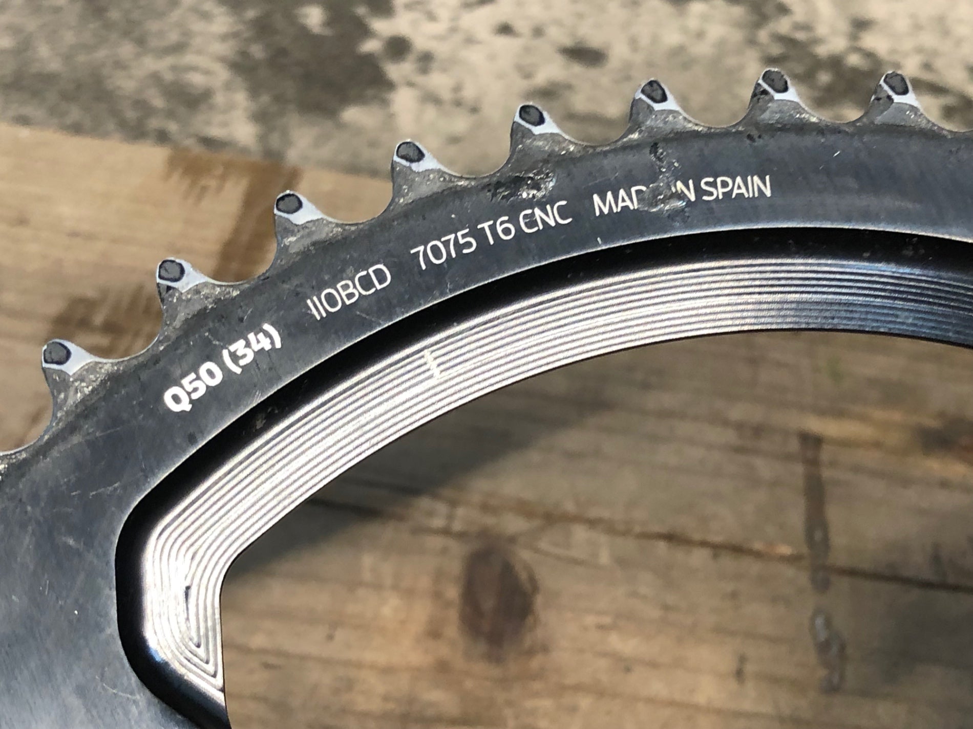 ROTOR Q RINGS 50-34T BCD110 楕円 チェーンリング