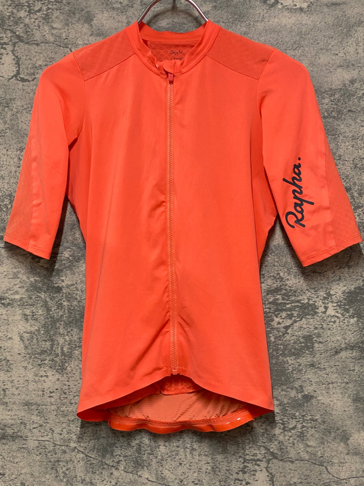 JM870 ラファ Rapha SOUPLESSE AERO JERSEY 半袖 サイクルジャージ オレンジ XS レディース