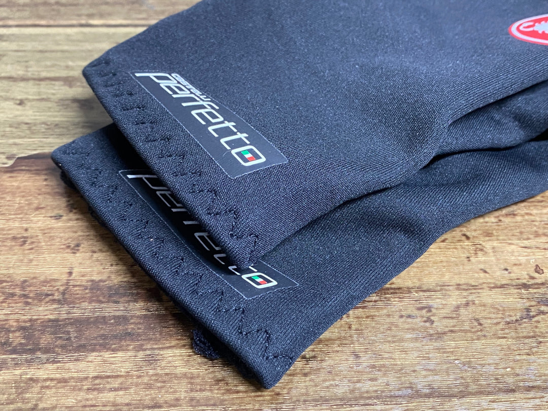 KG696 カステリ CASTELLI GORE-TEX 長指 グローブ 黒 L 裏起毛