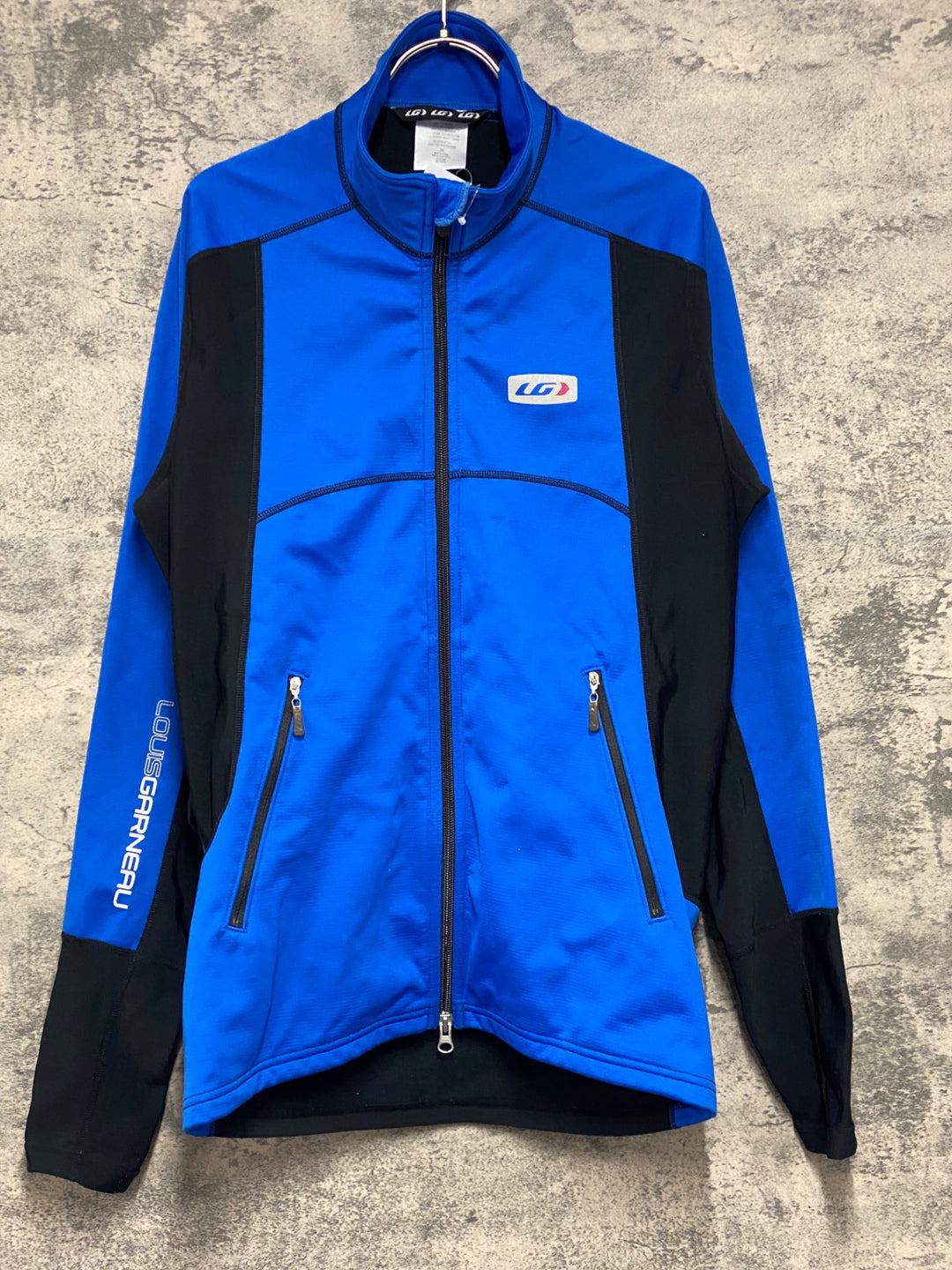 JX333 ルイガノ LOUIS GARNEAU 長袖 サイクルジャケット 青 黒 M 裏起毛