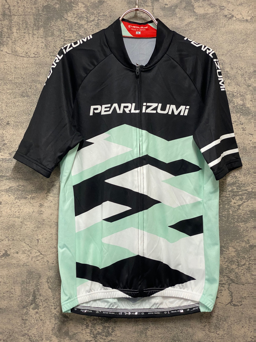 KL022 パールイズミ PEARL iZUMi 半袖 サイクルジャージ 黒 薄緑 白 XL