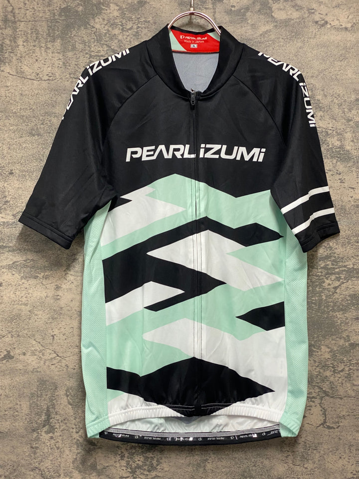 KL022 パールイズミ PEARL iZUMi 半袖 サイクルジャージ 黒 薄緑 白 XL