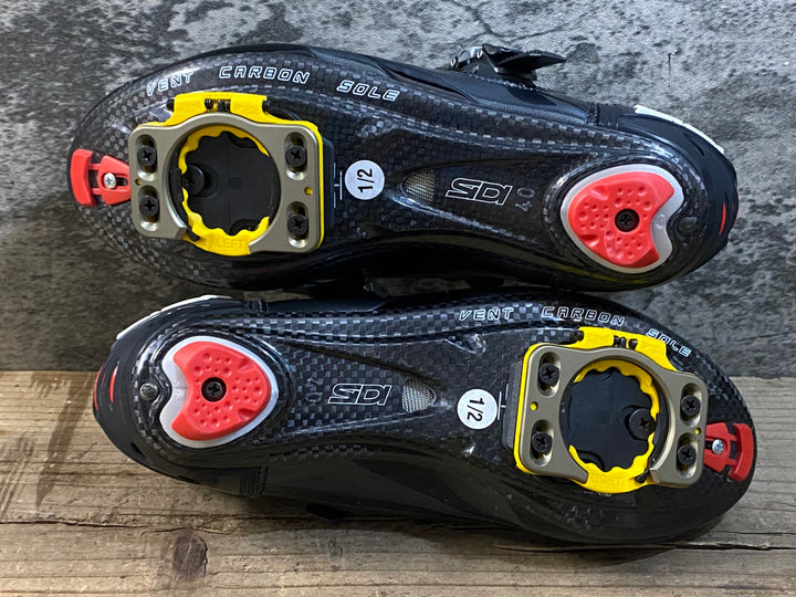KJ952 SIDI エルゴ カーボン ERGO3 CARBON ビンディングシューズ EU40 1/2 黒