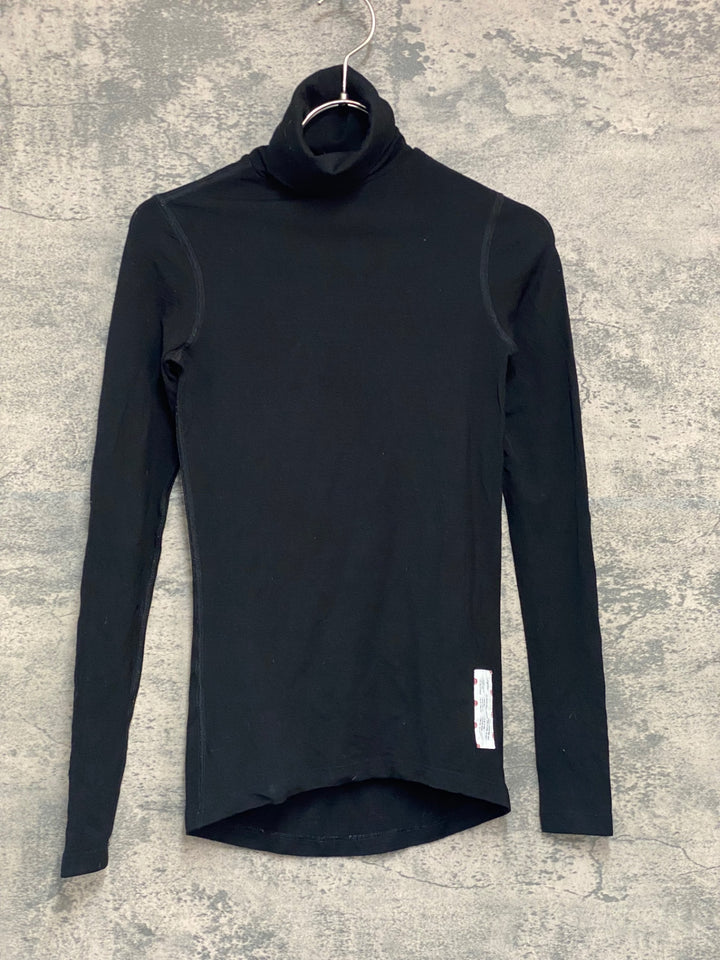 JX653 ラファ Rapha WOMEN'S WINTER BASE LAYER ハイネック 長袖 ベースレイヤー 黒 XXS メリノ