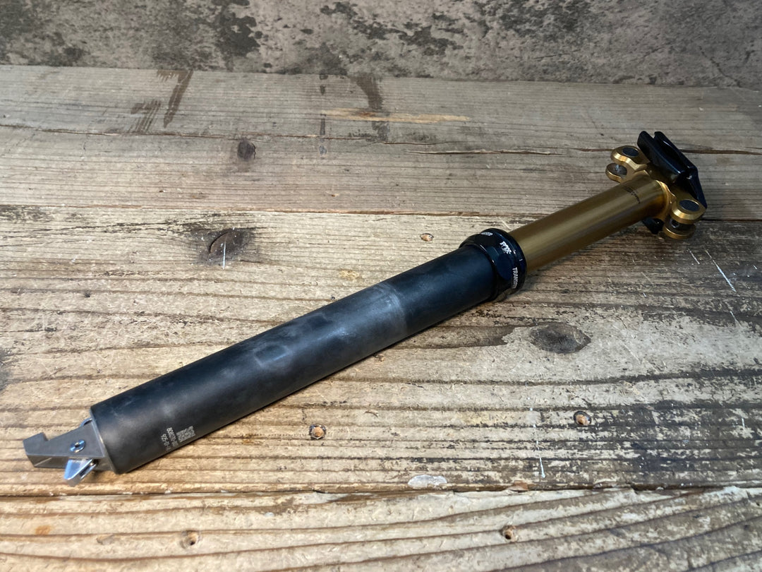 JU598 フォックス FOX TRANSFER KASHIMA COAT アルミ ドロッパーシートポスト Φ31.6 125mm