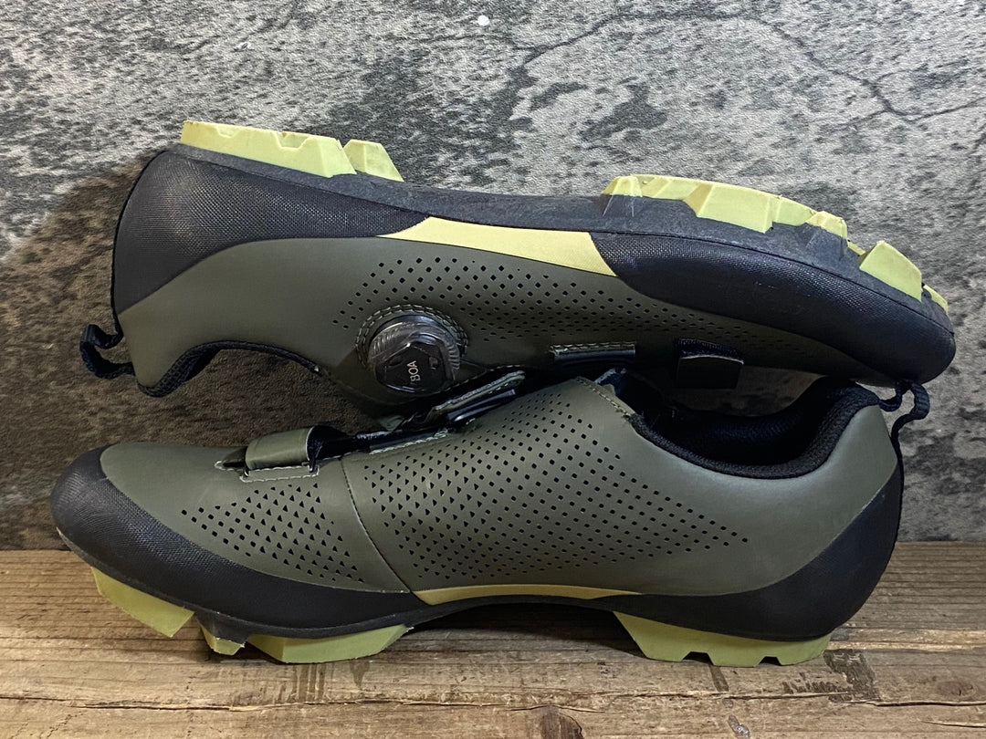 JP060 フィジーク FIZIK TERRA XS ビンディングシューズ SPD EU42 カーキ ※ソール傷