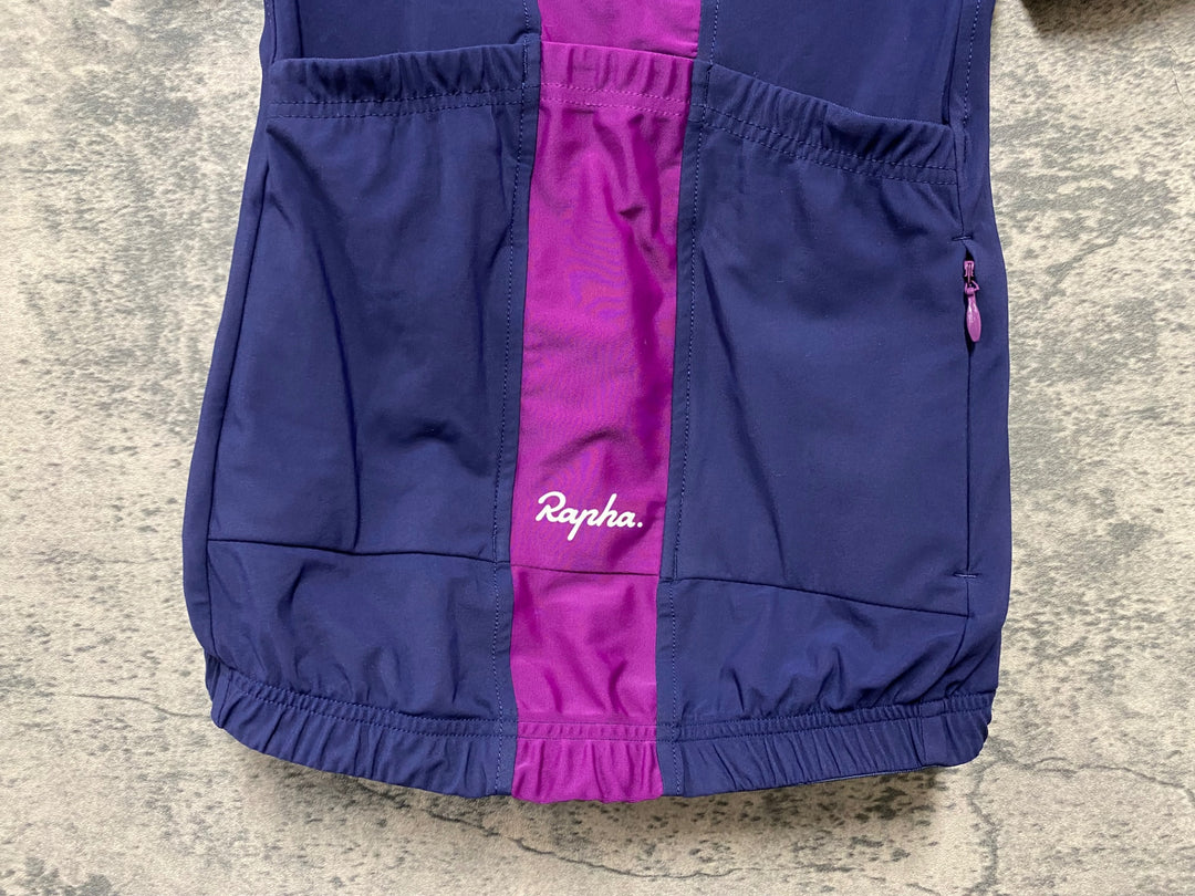 JE568 ラファ Rapha SOUPLESSE JERSEY 半袖 サイクルジャージ 濃紺 レディース XXS