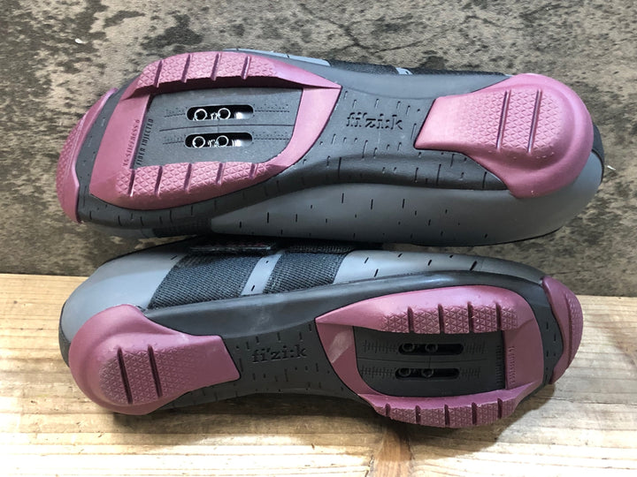 JX857 フィジーク fizik TERRA POWERSTRAP X4 ビンディングシューズ SPD グレー EU40 ※未使用
