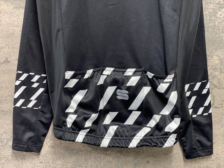 JD439 スポーツフル sportful 長袖サイクルジャージ 黒 Mサイズ 裏起毛