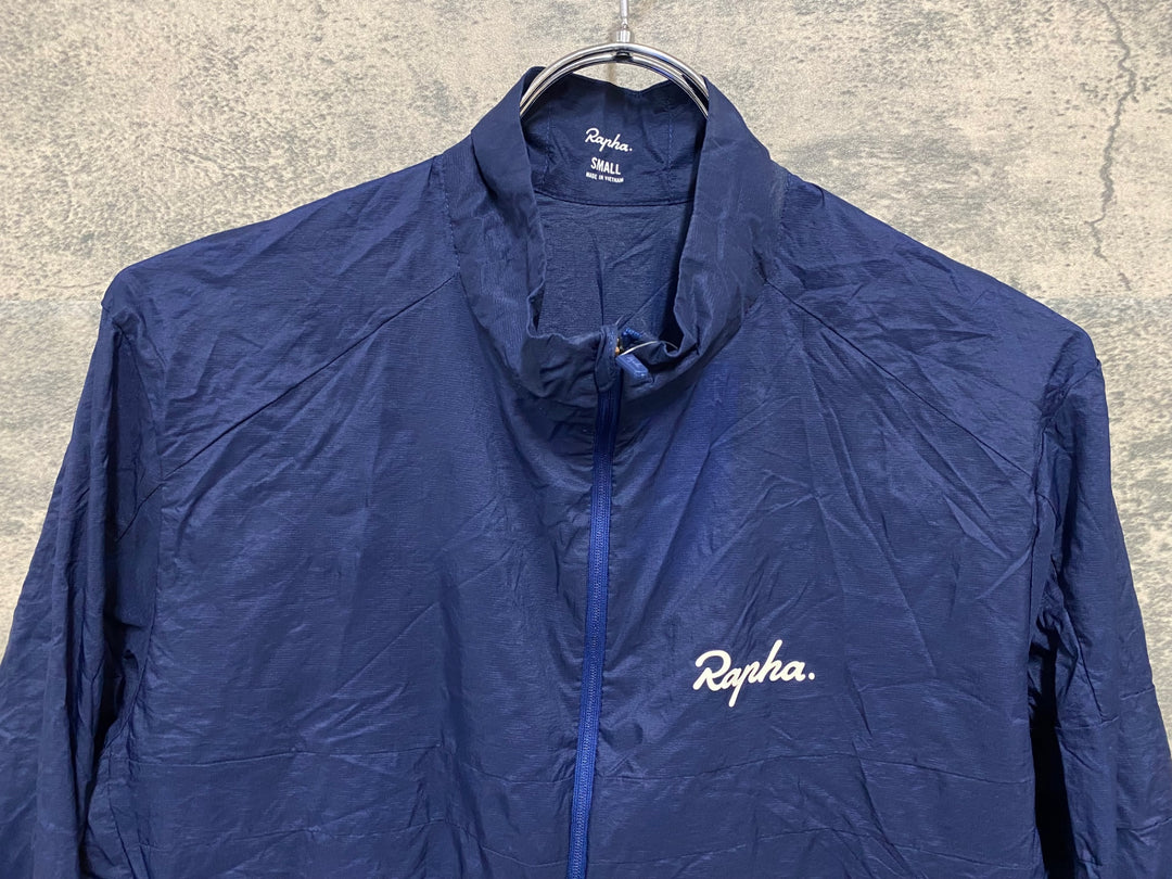 KQ688 ラファ Rapha EXPLORE LIGHTWEIGHT JACKET 長袖 ウインドブレイカー ネイビー S