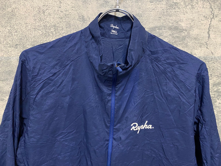 KQ688 ラファ Rapha EXPLORE LIGHTWEIGHT JACKET 長袖 ウインドブレイカー ネイビー S