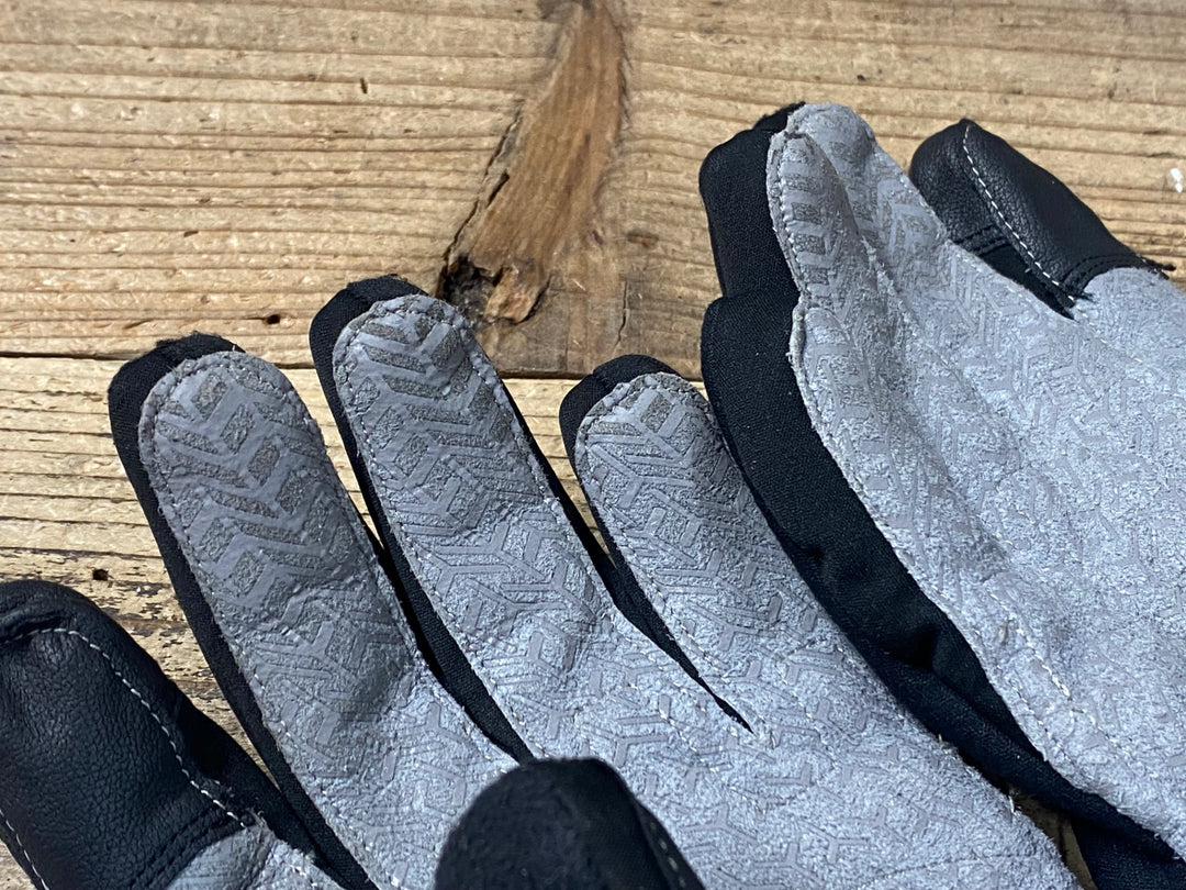 JR217 パールイズミ PEARL iZUMi 長指ウィンターグローブ 黒 M 裏起毛 黒タグ 擦れあり