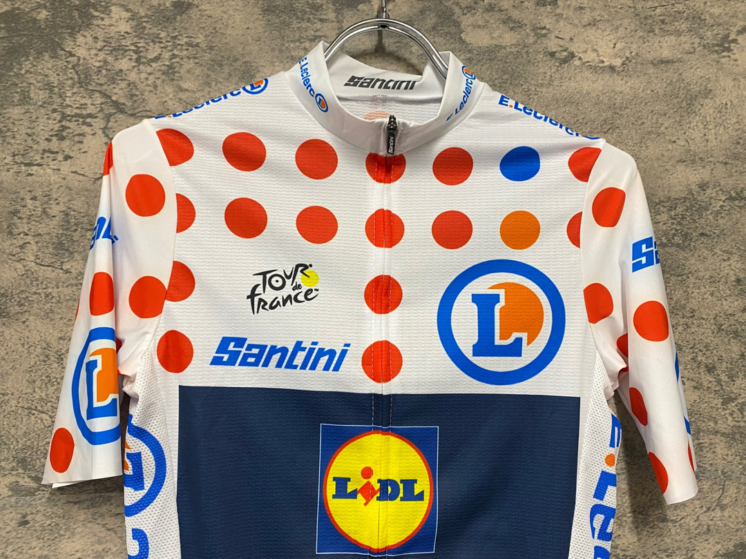 KG994 サンティーニ Santini 半袖 サイクルジャージ ツールドフランス リドル トレック XS