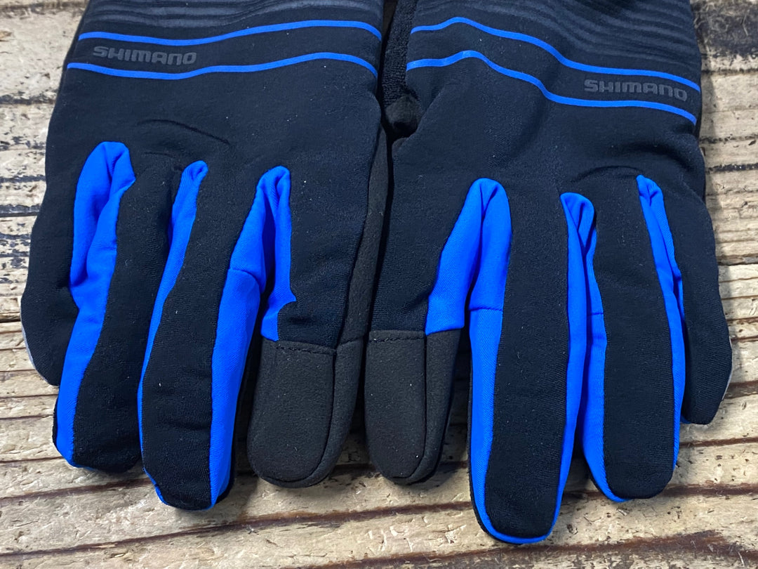 KI594 シマノ SHIMANO 長指 グローブ 黒 M GORE WINDBREAK