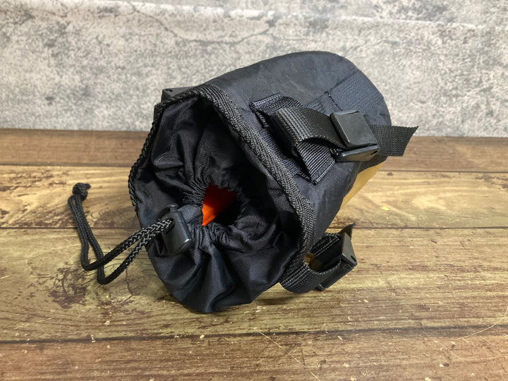 JX860 DAVOS×OSTRICH POTARI ステムバッグ 茶 ※加工品