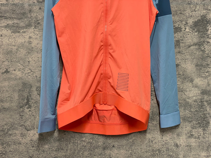KC760 ラファ Rapha LONGSLEEVE JERSEY 長袖 サイクルジャージ オレンジ 水色 M