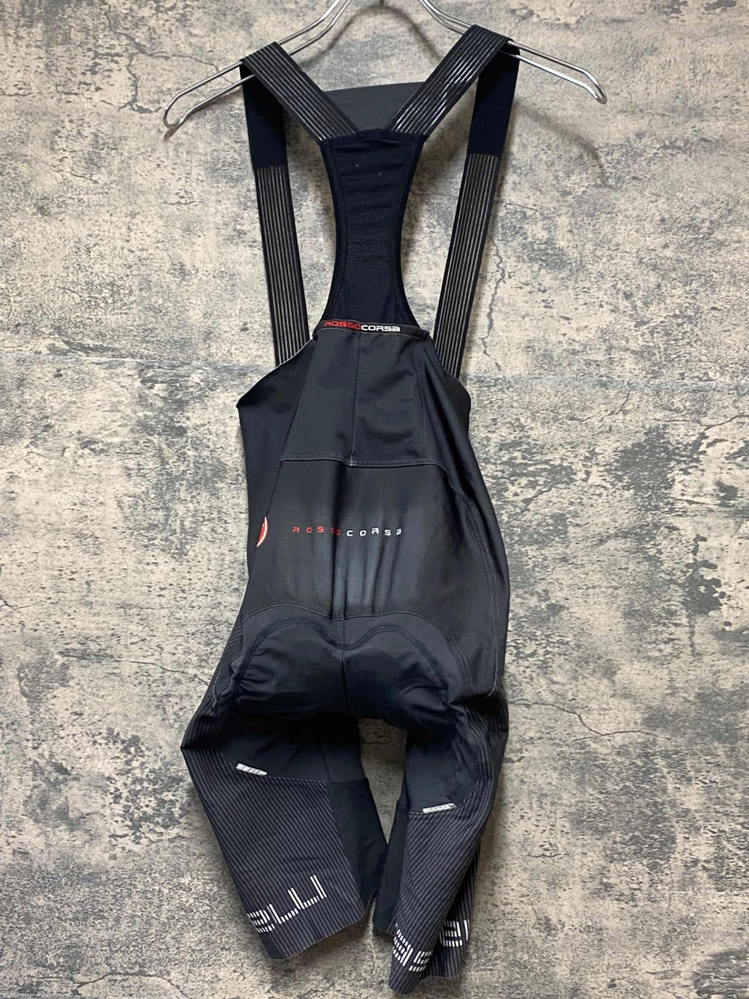 KN397 カステリ CASTELLI ROSSO CORSA ビブショーツ 黒 グレー M
