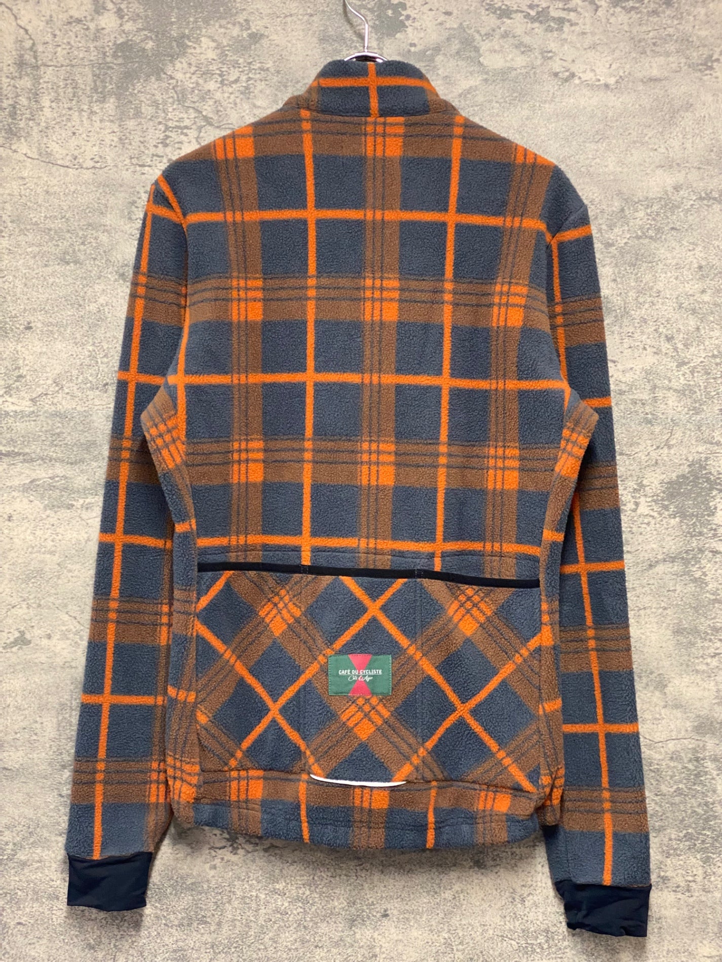 sears hands off 短丈チェックジャケット オレンジ JY601 カフェドシクリステ CAFE DU CYCLISTE Solange Men 長袖