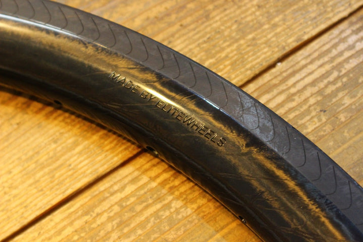 エリートホイール ELITEWHEELS ドライブ DRIVE 40V カーボン チューブレス リム 内幅19.5mm 18H フロント用 【名古屋店】
