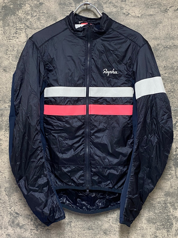 KN770 ラファ Rapha BREVET INSULATED JACKET サイクルジャケット 紺 M