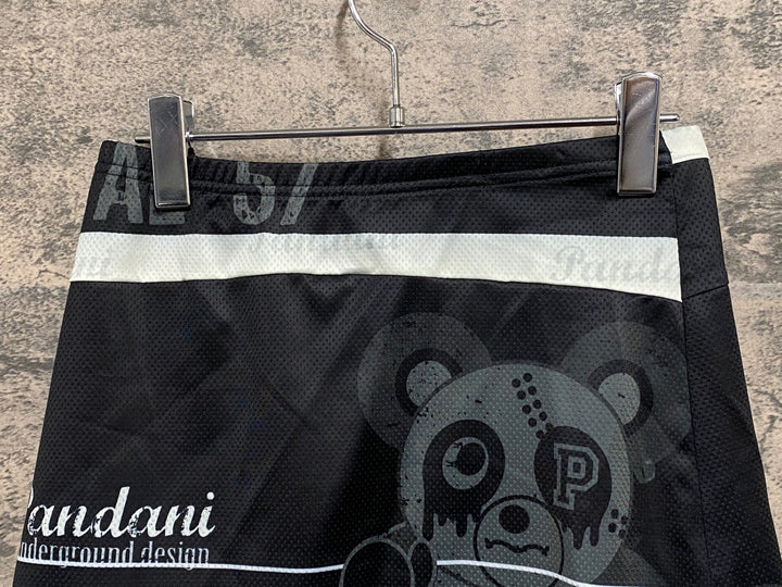 KG822 パンダーニ PANDANI サイクルスカート 黒 白 M