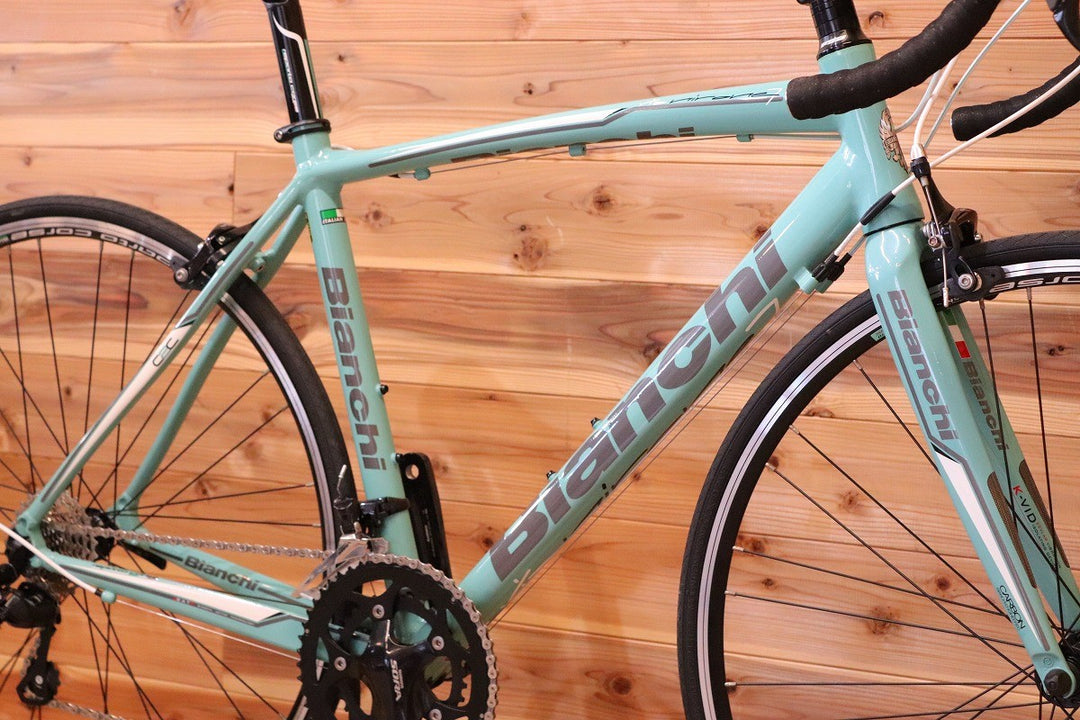 おまけ付き！ ビアンキ BIANCHI ヴィアニローネ VIA NIRONE 7 2015モデル 53サイズ シマノ ソラ 3500 9S アルミ ロードバイク 【広島店】
