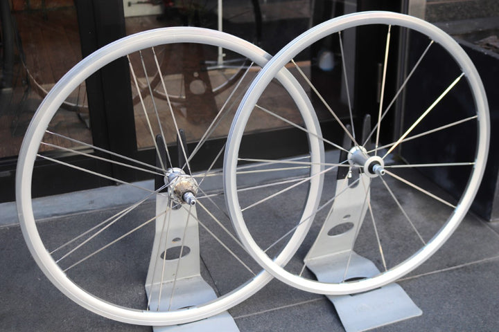 カンパニョーロ CAMPAGNOLO ゾンダ ZONDA シルバー アルミ クリンチャー ホイールセット カンパ12/11S ナローリム 15C 【東京南麻布店】