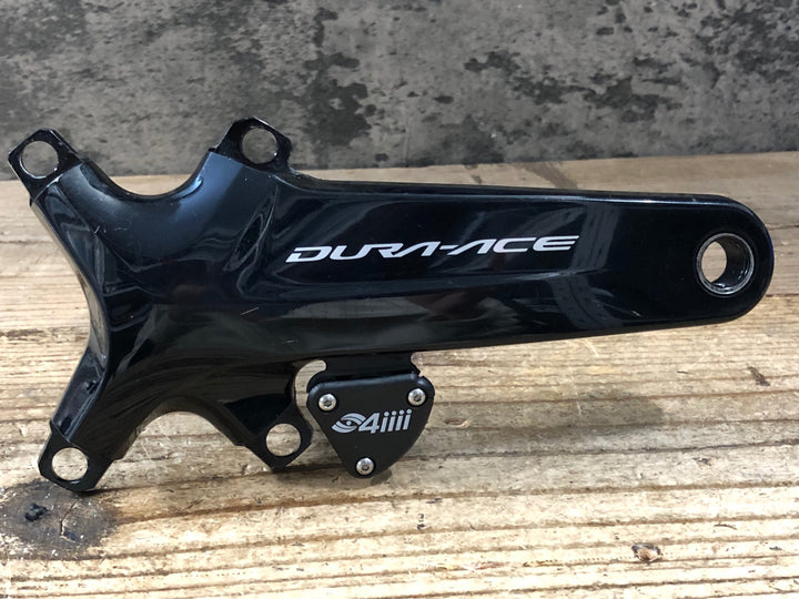 IS934 シマノ SHIMANO デュラエース DURA-ACE FC-R9100 クランクアーム 165mm 4IIII両足計測パワーメーター付属 ※右ベース部分割れのためジャンク