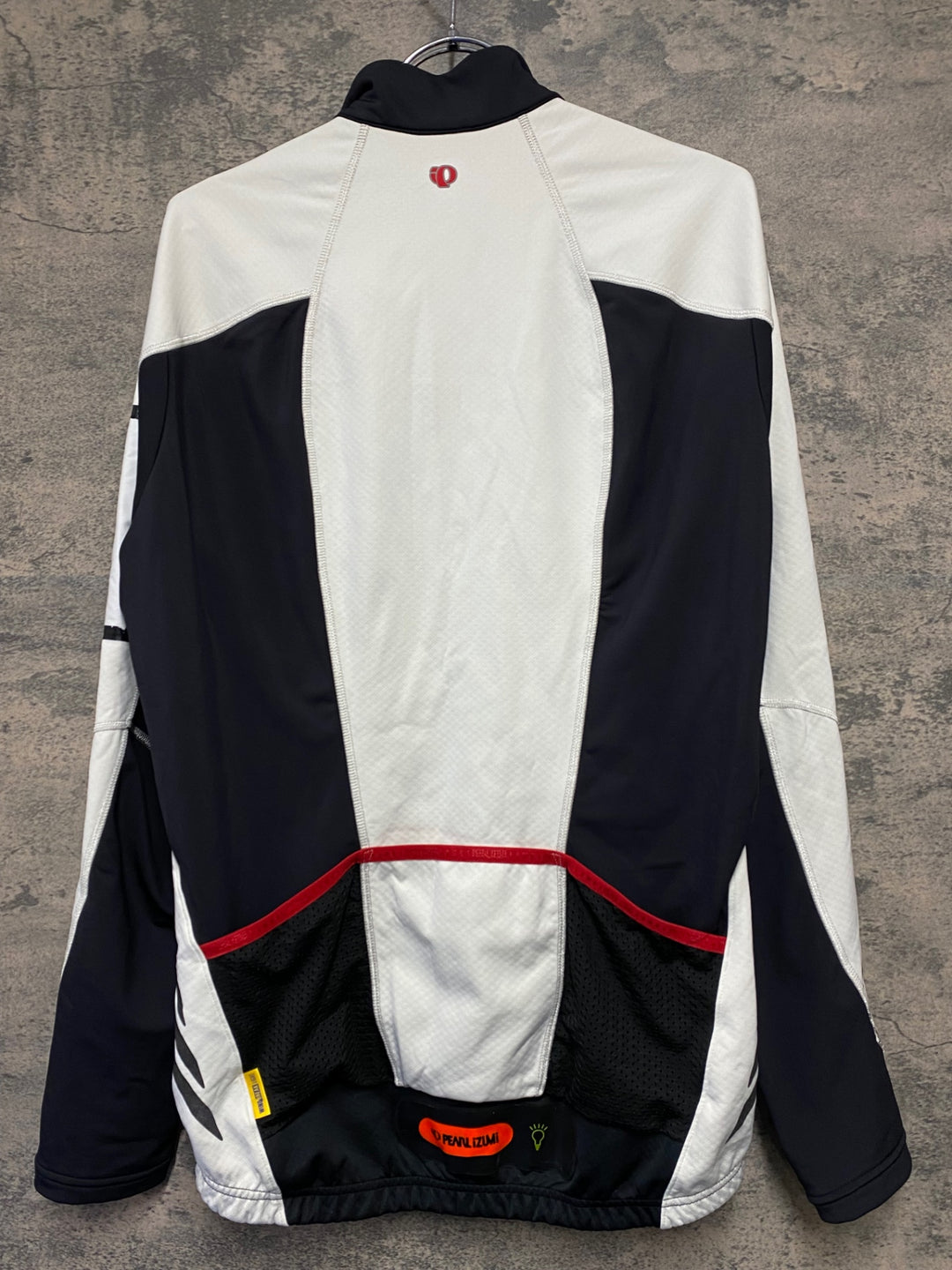 KF697 パールイズミ PEARL iZUMi 長袖 サイクルジャケット 白 黒 XL 裏起毛