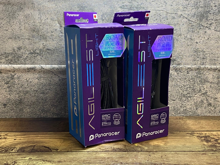 JT754 パナレーサー PANARACER アジリスト AGILEST LIGHT タイヤ クリンチャー 700×25C 黒 2本セット 未使用