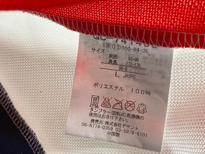 JX277 ルコックスポルティフ le coq sportif 半袖 サイクルジャージ ネイビー 赤 白 L