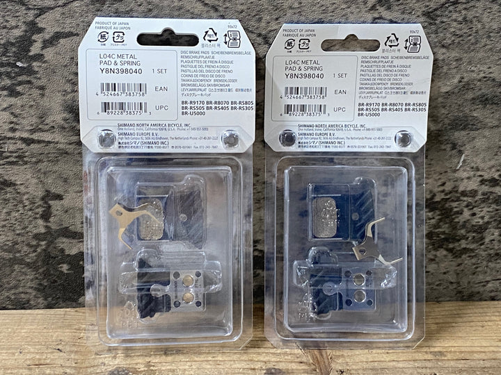 KD864 シマノ SHIMANO BP-L04C-MF ディスクブレーキパッド メタル 未使用 前後セット