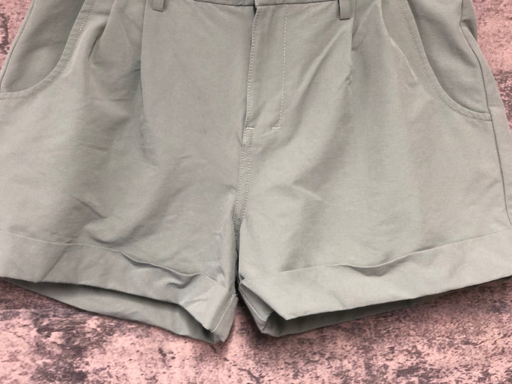 KL474 ラファ Rapha WOMEN'S TURN - UP SHORTS サイクルパンツ ミントグリーン XXS ※動物の毛