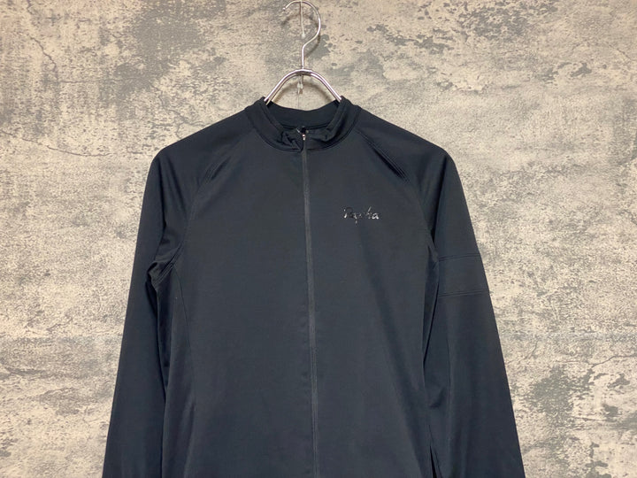 KP761 ラファ Rapha WOMEN'S CORE LONG SLEEVE JERSEY 長袖 サイクルジャージ 黒 レディース M 裏起毛