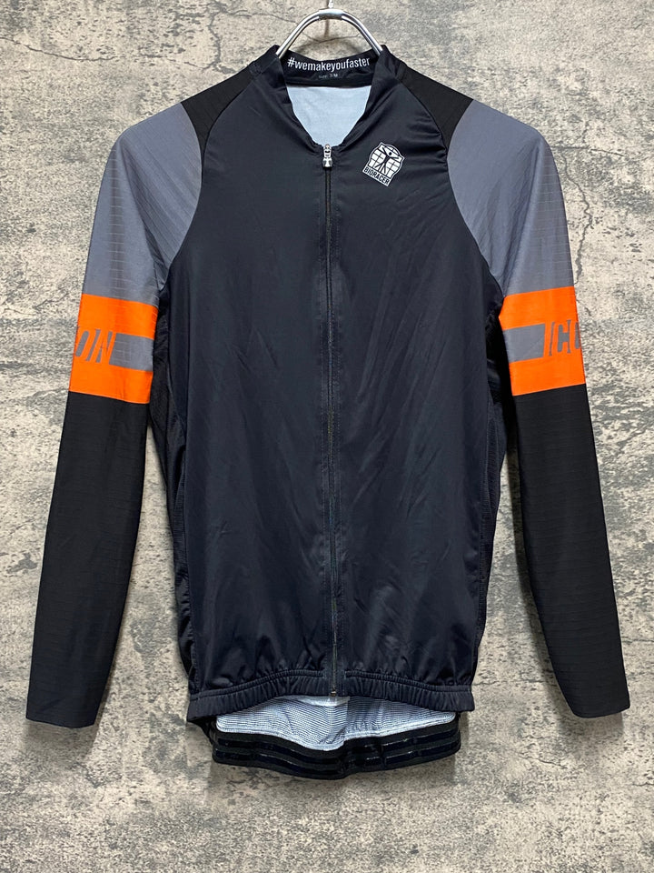JQ827 ビオレーサー BIORACER ICON LONG SLEEVE JERSEY 長袖 サイクルジャージ 黒 M