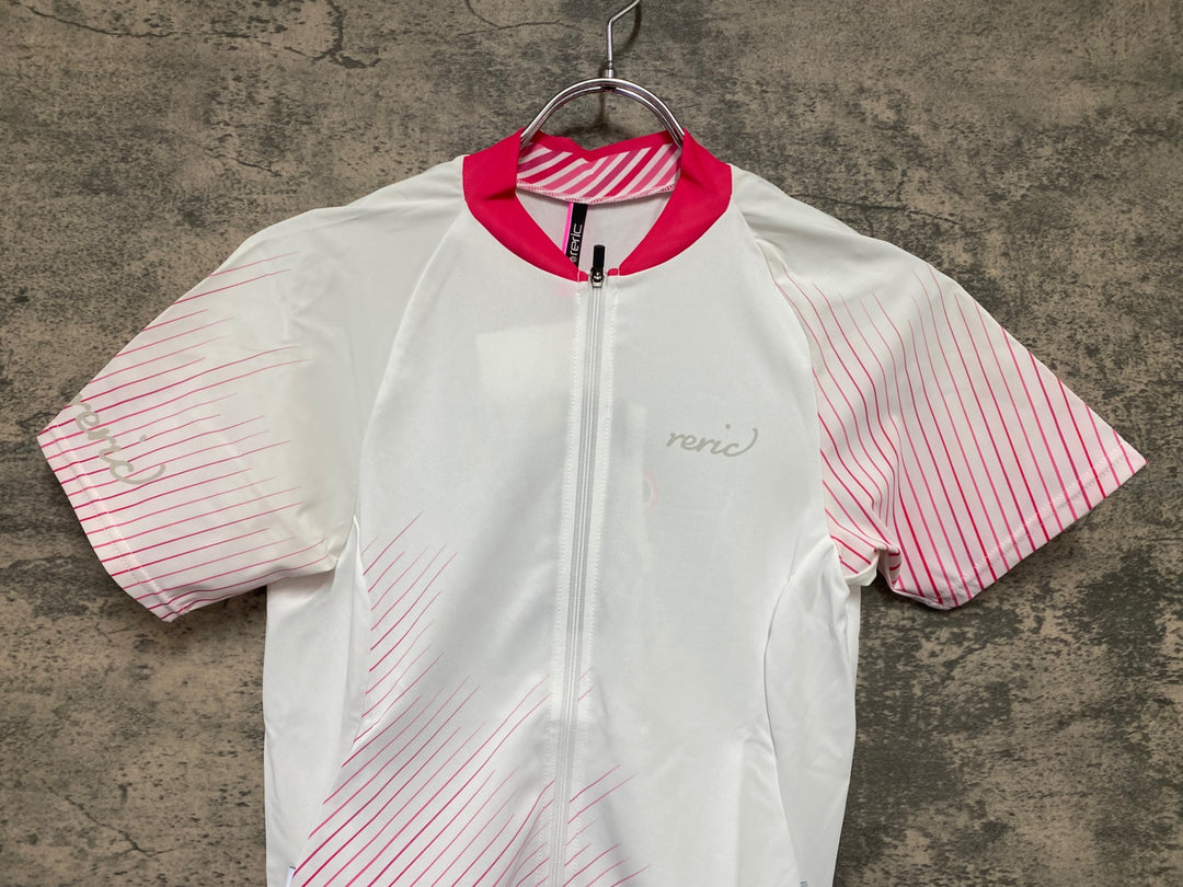 JW011 レリック reric Women's Himalia SS Jersey 半袖サイクルジャージ M 白 レディース